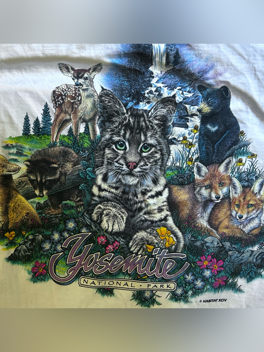 Yosemite - vintage Pets Cat Graphic Tee - Multicolor
